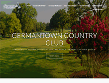 Tablet Screenshot of germantowncountryclub.com